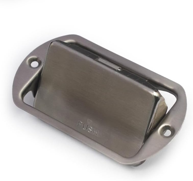 ROZILO Stainless Steel 9V Guitar battery Box Battery Cover Box Case Compartment for Active Guitar Bass Oval Style - Image 5